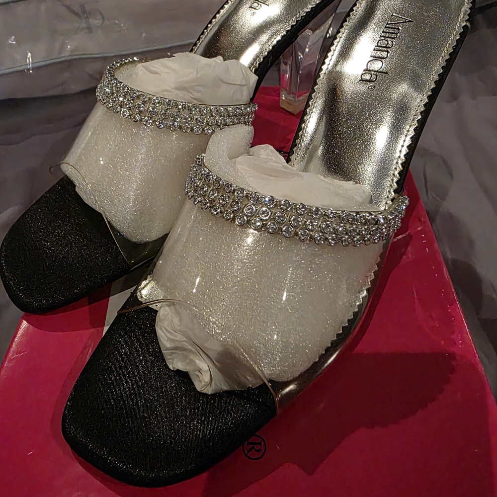 Black and Silver Women's Shoes
